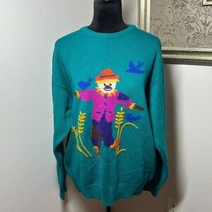 Tulchan pure new wool vintage crewneck sweater sz L
